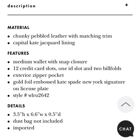 NEW! KATE SPADE WALLET. - Picture 4 of 7